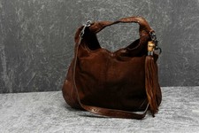 Basler Damen Tasche Schultertasche Handtasche Braun Leder Beuteltasche (20208)