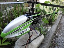 MJX F-45 RC-Helikopter + Fernbedienung – ungeprüft / wahrscheinlich defekt