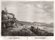 Remagen Original Kupferstich Roux 1826