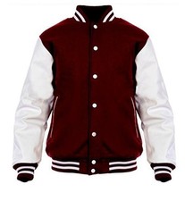 Windhound US Collegejacke, College Jacke, Lederärmel, Jacke, Retro, 90er 80er