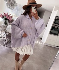 Strickjacke Mit Goldenen Knöpfen, Damen