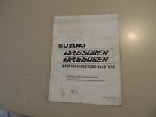  Ergänzungs Werkstatthandbuch Heft  Suzuki DR 650 RE SE Modelljahr 1994