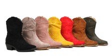 Neu damen stiefeletten gelb - stiefeletten,