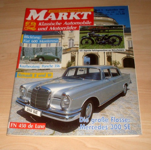 Markt heft 1992 oldtimer - markt, (
