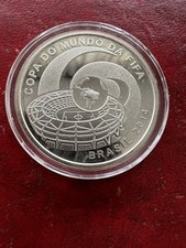 5 Reals Silber FIFA "Brazil - Stadium" 2014 PP