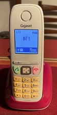 Analoges Schnurlos-Telefon  Gigaset AS 405  creme/bordeaux,  gebraucht