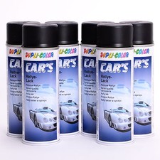 schwarz seidenmatt 6 x 400ml DUPLI-COLOR Cars Lackspray Sprühlack 652240