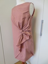 COS Etui Kleid 38 lachs rosa Schleife Drapierung Zipper seitlich BW-Mix