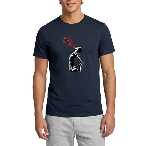 Junge verbreitet liebe banksy - liebe,