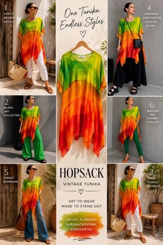Hopsack vintage tunika - hopsack,