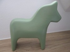 IKEA Dala Pferd Dalarna Grün ca. 18 cm Keramik Steingut unbenutzt wNEU