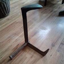 Antiker Schuhmacher Amboss, Dreibein Schmiedeeisen Dreifuß Schuster,  um 1920