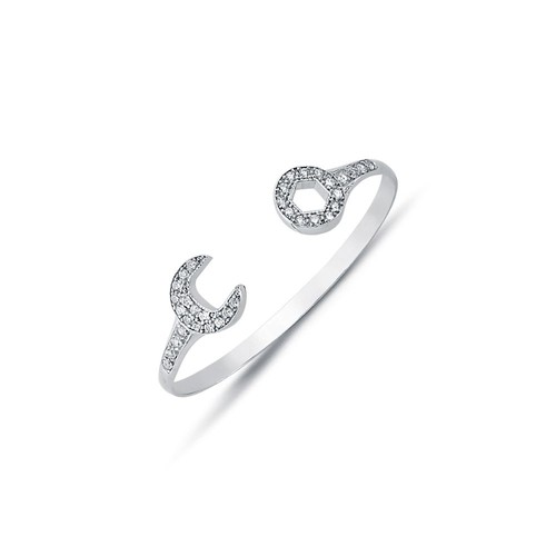 Armreif sterling silber massiv - armreif,