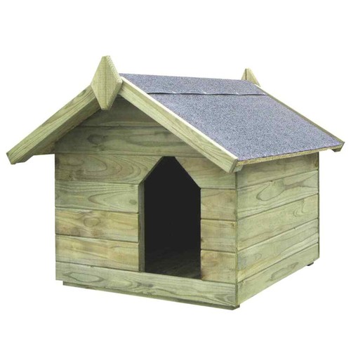 Hundehütte kieferholz - hundehütte,