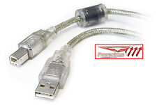 USB 2.0 Druckerkabel 1,5m Metallabschirmung Ferritkern