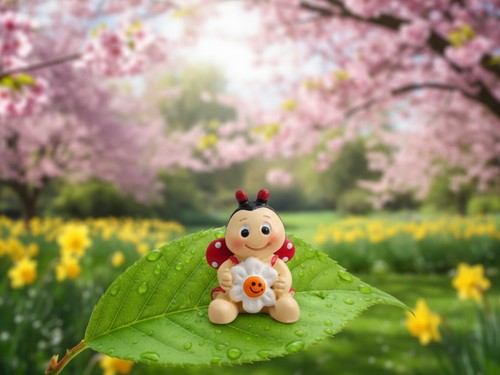 Mini-Deko-Figur/Marienkäfer/n