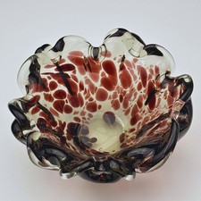 Glasschale Murano Macchie Stil