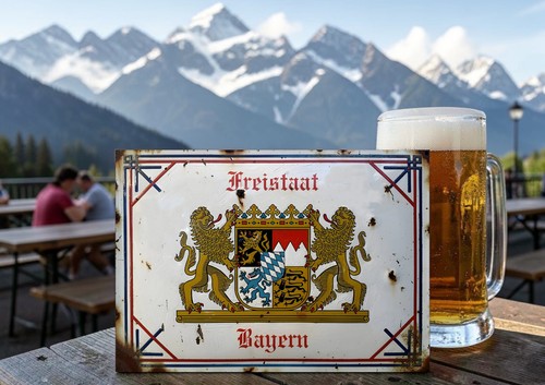 Freistaat bayern wappen - bayern, löwen