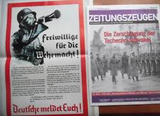 Zerschlagung Tschecho-Slowakei 1939 Böhmen/Mähren + POSTER Zeitungszeugen # 48