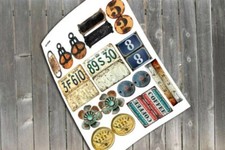 Scrapbook Papier Karten basteln Ausschneidebogen Bastelpapier Vintage 300g