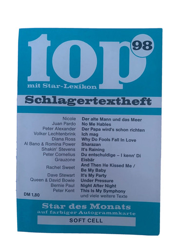 Top schlagertextheft 98 - top,