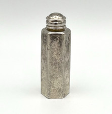 Antike Parfümflasche Flakon Vintage Parfum Silber Flasche Flacon Alt RAR #3276