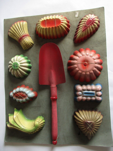 Vintage blech sandkasten - vintage,