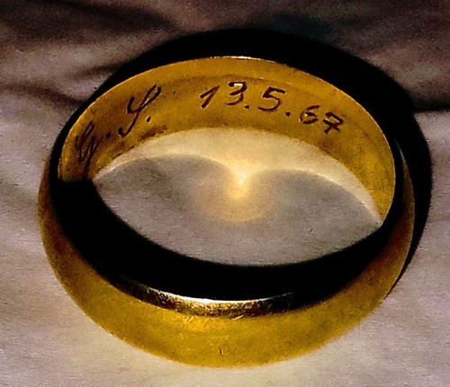 Gold ehering von 1967 - g,