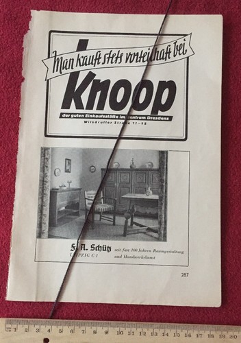 Original werbung 1933 knopp - original,