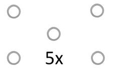 5 Stück Aluminiumring