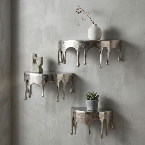 Wandregal 3er set - 3er, alu