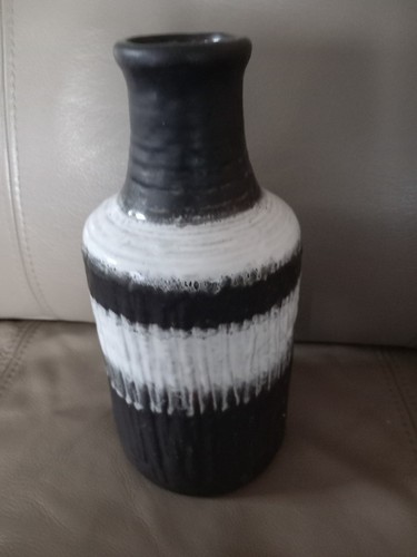 Vintage vase schwarzbraun - vase,
