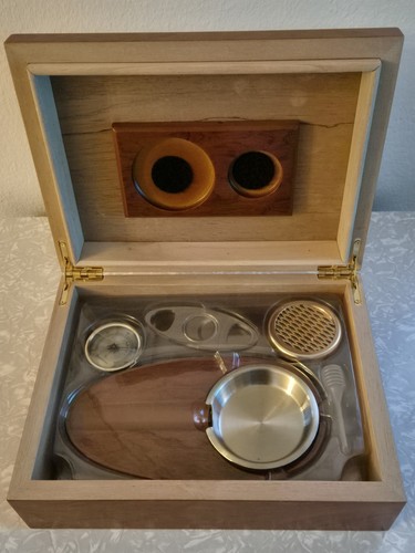 Zigarren humidor set holzbox - set,