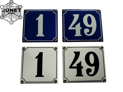 Emailleschild hausnummer - emailleschild,