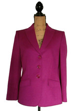 BASLER Business Blazer Angora/Wolle dunkle Fuchsie-Farbe Gr.40(wie 38) neu