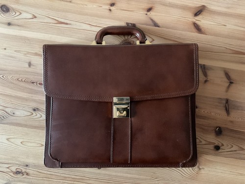 Aktentasche leder braun - leder,