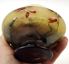 DAUM NANCY  VASE BLUMEN GOLD