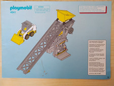 Playmobil Bauanleitung 4041 Förderanlage , Minibagger , A5 , 8 Seiten