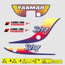 YANMAR SV17 EX Bagger Aufkleber Set