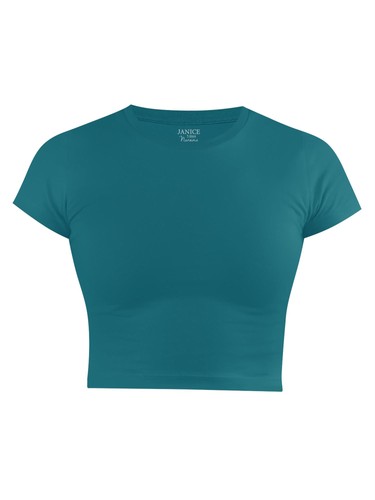Damen crop top basic - top, t-shirt