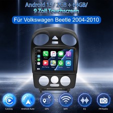 DAB+ Für VW NEW Beetle 2001-2010 Android 15 CarPlay Autoradio GPS WiFi GPS 2+64G