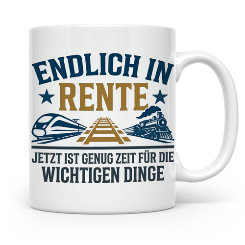 Rentner tasse eisenbahn fan - rentner,