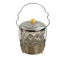 Vintage Art Deco Glas Keksfass