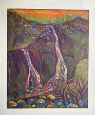 unsignierter Farbholzschnitt