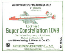 Wilhelmshavener Modellbaubogen 1502A - Lockheed Super Constellation 1049 - 1:50