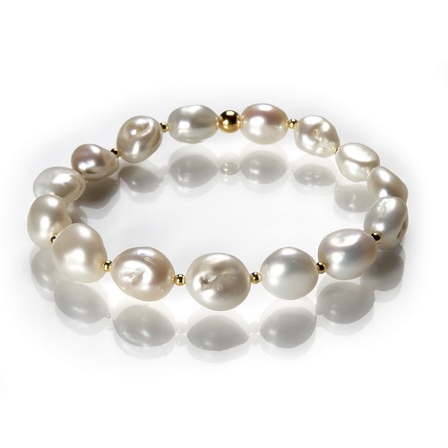 Keshi perlen armband - keshi-perlen,