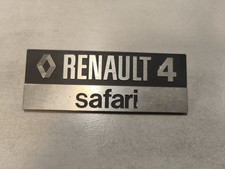 Renault 4 Safari Typenschild