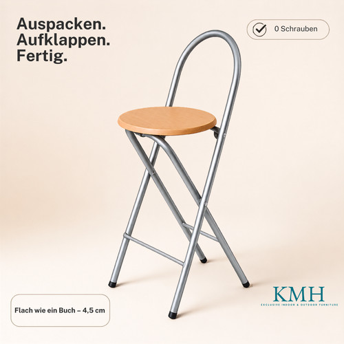 Kmh barhocker bill - bill, klappbar