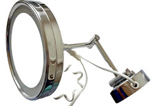 Kosmetikspiegel Wandmontage beleuchtet, schwenkbar, Schalter, Briloner