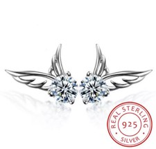 Ohrstecker Engelflügel Silber